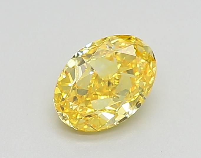 1.05 Ct. Fancy Vivid  Yellow Oval Lab Grown Diamond