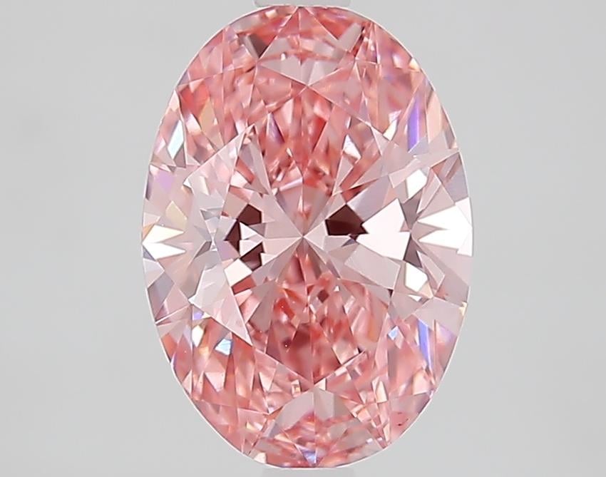 2.05 Ct. Fancy Vivid Pink Oval Lab Grown Diamond