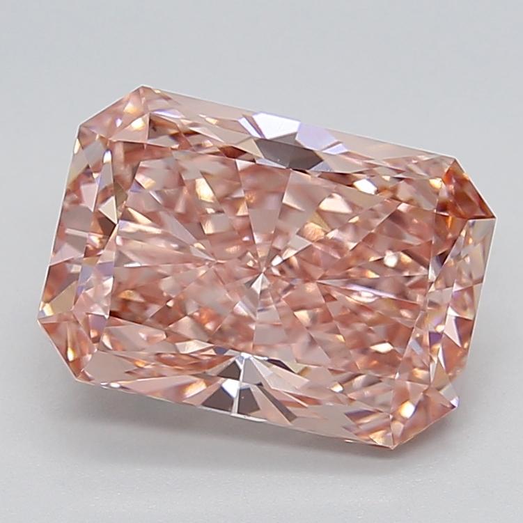 4.50 Ct. Fancy Vivid  Pink Radiant Lab Grown Diamond