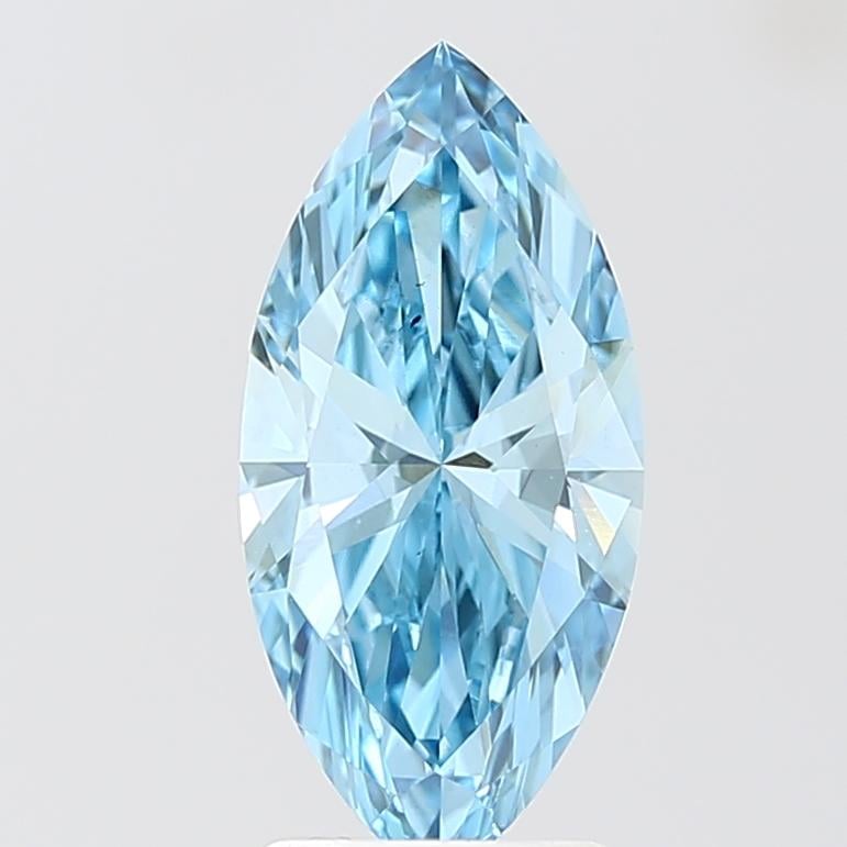 2.00 Ct. Fancy Vivid Blue Marquise Lab Grown Diamond