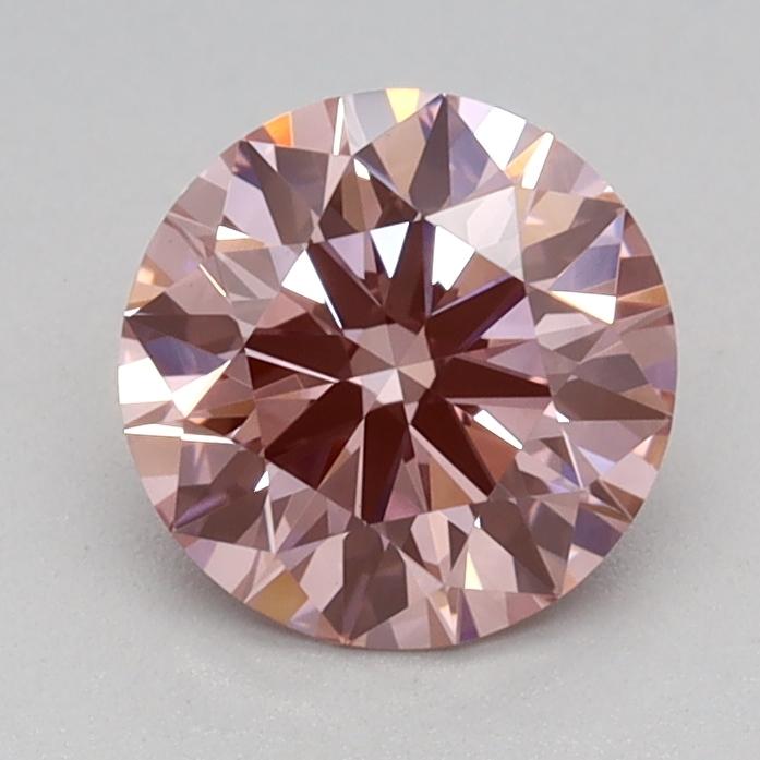 0.80 Ct. Fancy Vivid Pink Round Lab Grown Diamond