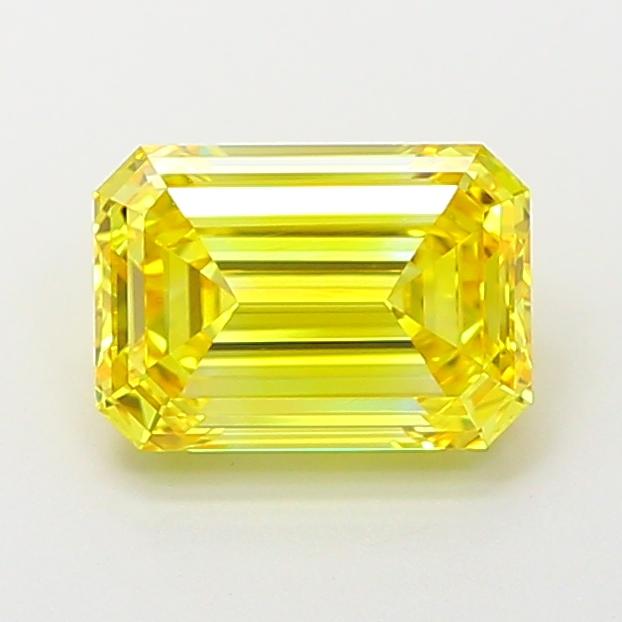 1.79 Ct. Fancy Vivid  Yellow Emerald Lab Grown Diamond