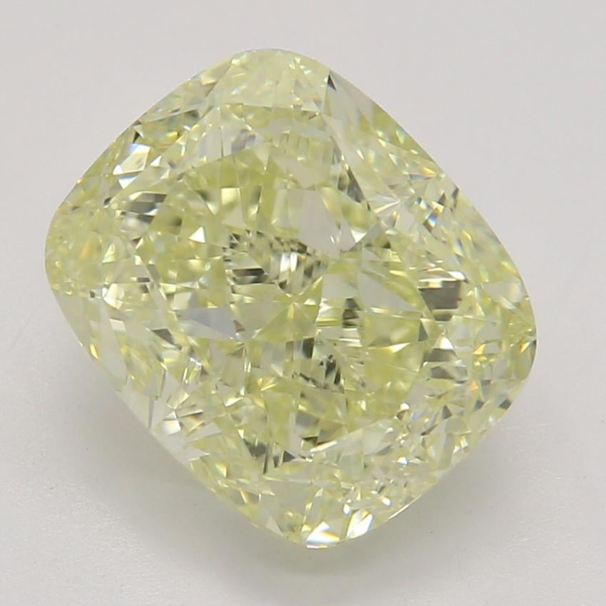 2.51 Ct. Fancy Light Yellow Cushion Diamond