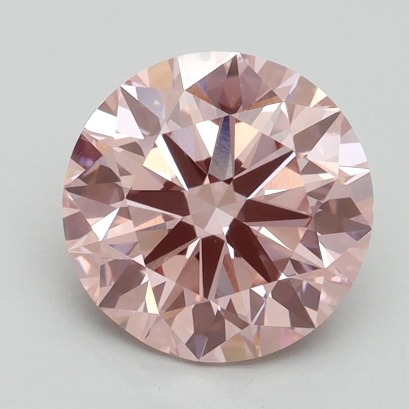 2.36 Ct. Fancy Intense Pink Round Lab Grown Diamond