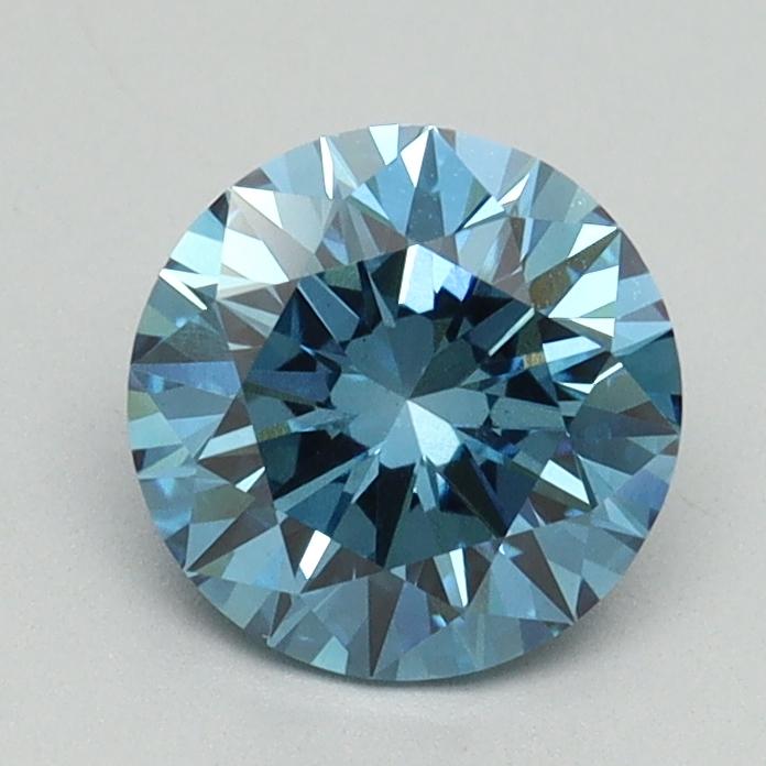 1.17 Ct. Fancy Vivid Blue Round Lab Grown Diamond