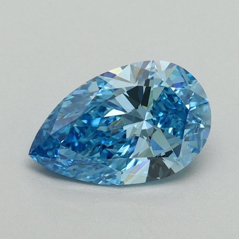 1.00 Ct. Fancy Vivid Blue Pear Lab Grown Diamond