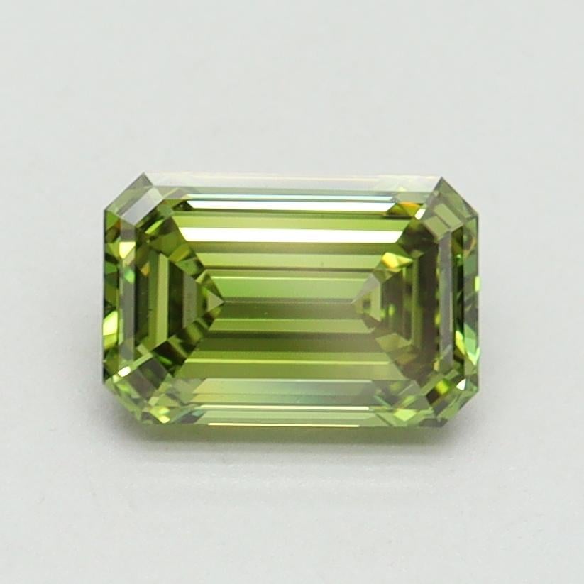 1.06 Ct. Fancy Vivid Green Emerald Lab Grown Diamond