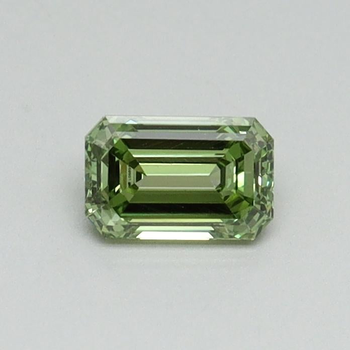 0.38 Ct. Fancy Vivid Green Emerald Lab Grown Diamond