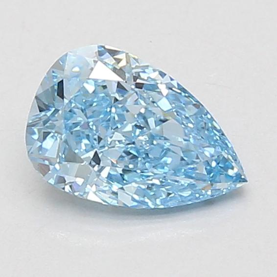 1.07 Ct. Fancy Vivid Blue Pear Lab Grown Diamond