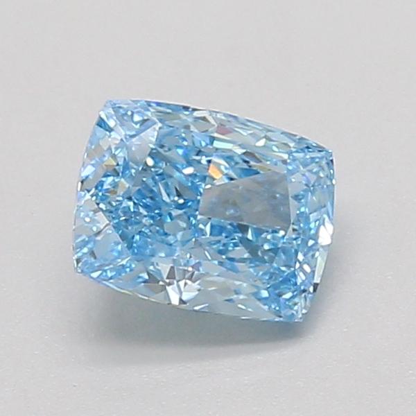 1.01 Ct. Fancy Vivid Blue Cushion Lab Grown Diamond