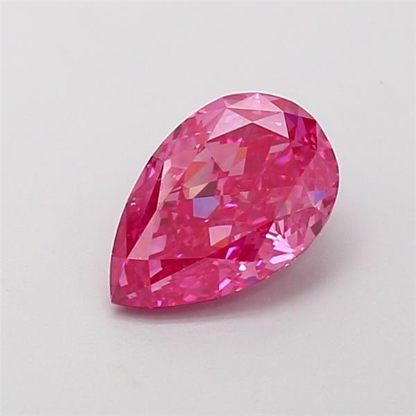 1.23 Ct. Fancy Vivid  Pink Pear Lab Grown Diamond