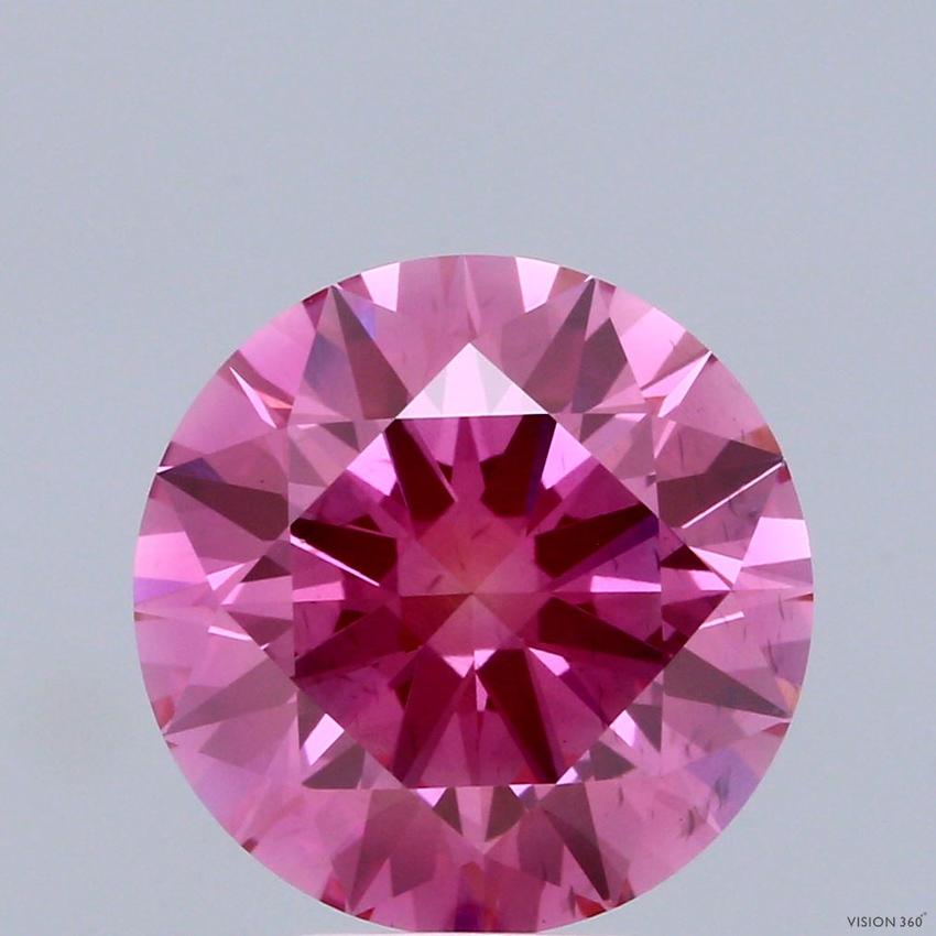 5.07 Ct. Fancy Pink Round Lab Grown Diamond