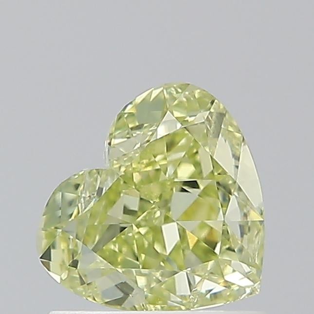 1.01 Ct. Fancy Greenish Yellow Heart Diamond