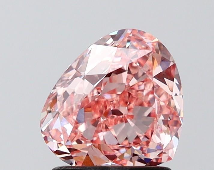 1.57 Ct. Fancy Intense Pink Pear Lab Grown Diamond