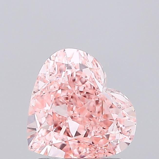 1.66 Ct. Fancy Vivid Pink Heart Lab Grown Diamond