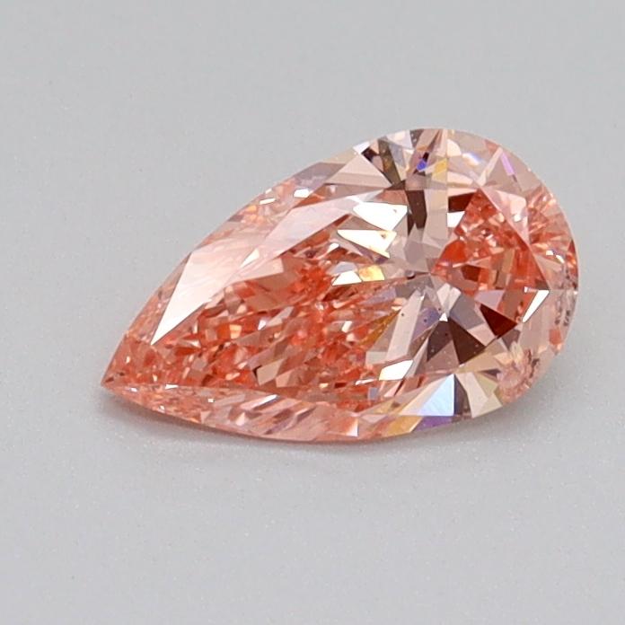 0.51 Ct. Fancy Intense Pink Pear Lab Grown Diamond