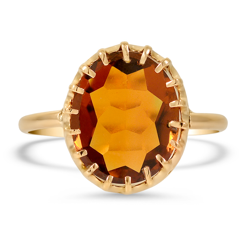 Victorian Citrine Cocktail Ring | Carri | Brilliant Earth