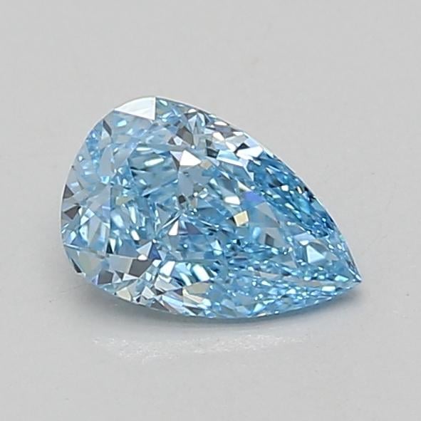 0.90 Ct. Fancy Vivid Blue Pear Lab Grown Diamond