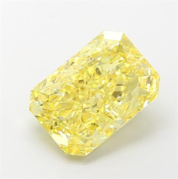 2.77 Ct. Fancy Vivid Yellow Radiant Lab Grown Diamond