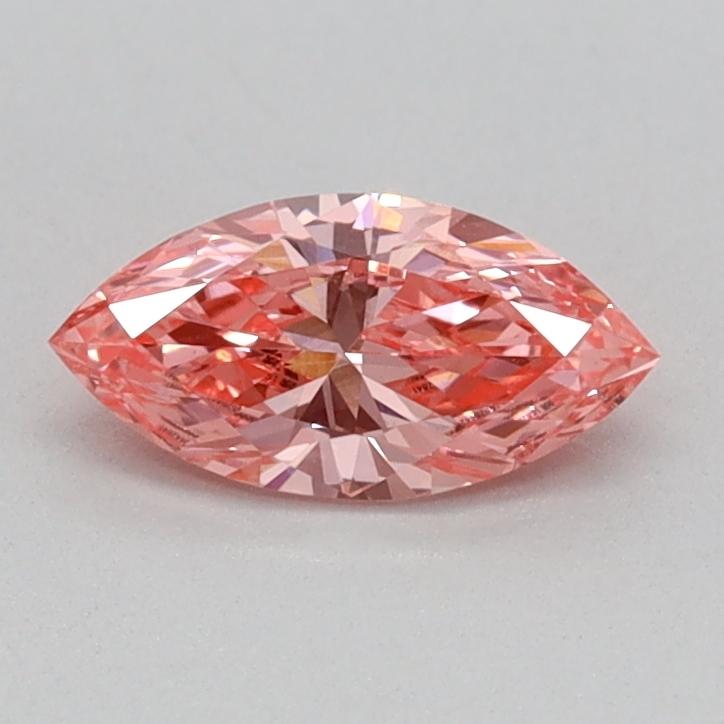 0.34 Ct. Fancy Vivid Pink Marquise Lab Grown Diamond