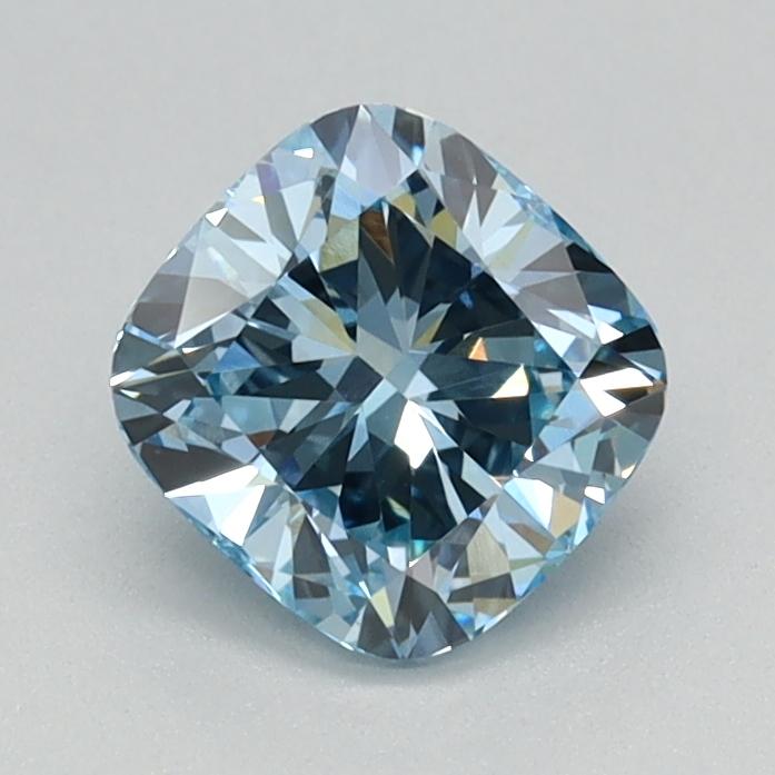 0.85 Ct. Fancy Intense Blue Cushion Lab Grown Diamond
