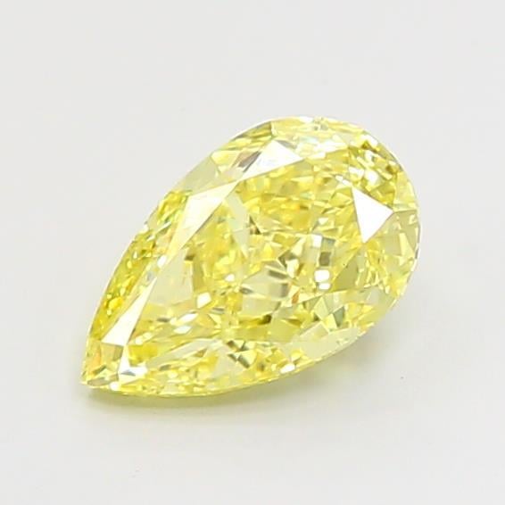 2.05 Ct. Fancy Intense Yellow Pear Lab Grown Diamond
