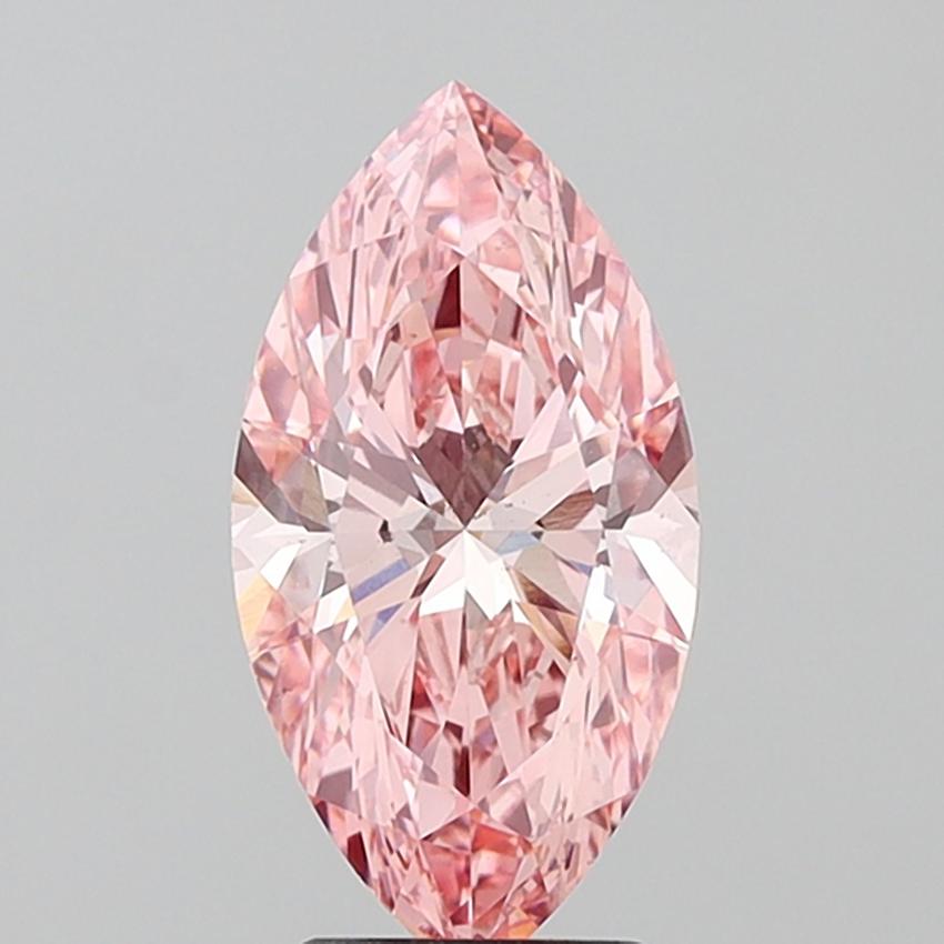 3.00 Ct. Fancy Vivid Pink Marquise Lab Grown Diamond