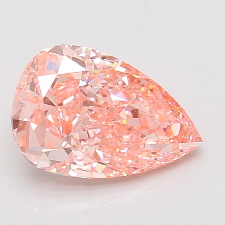 2.70 Ct. Fancy Vivid Pink Pear Lab Grown Diamond