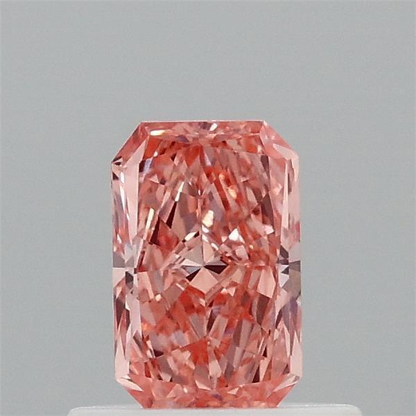 0.50 Ct. Fancy Vivid Orangy Pink Radiant Lab Grown Diamond