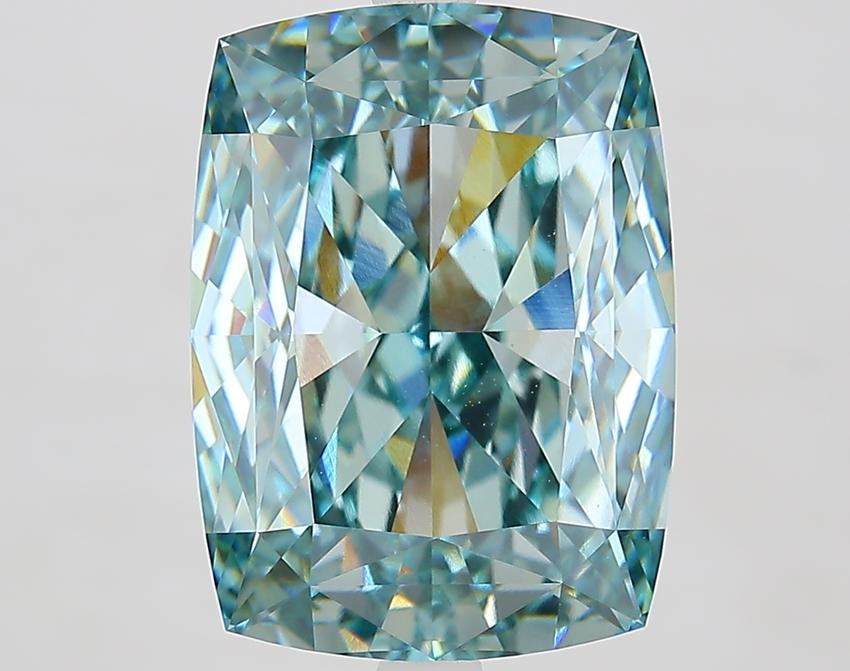 8.82 Ct. Fancy Intense Green Cushion Lab Grown Diamond