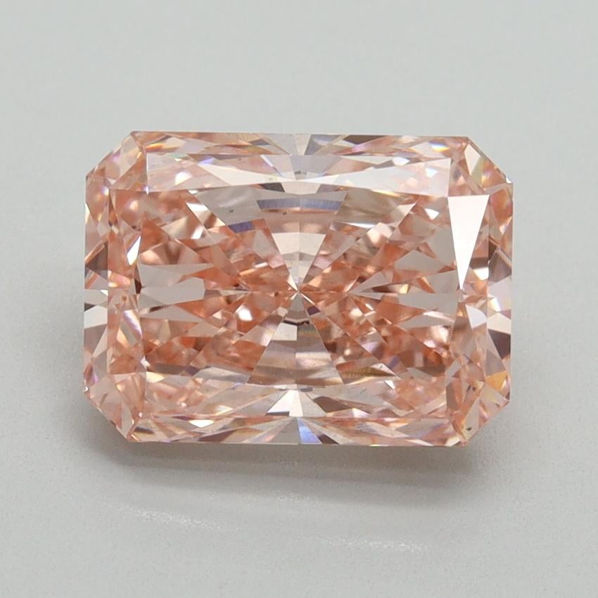 3.15 Ct. Fancy Vivid Pink Radiant Lab Grown Diamond