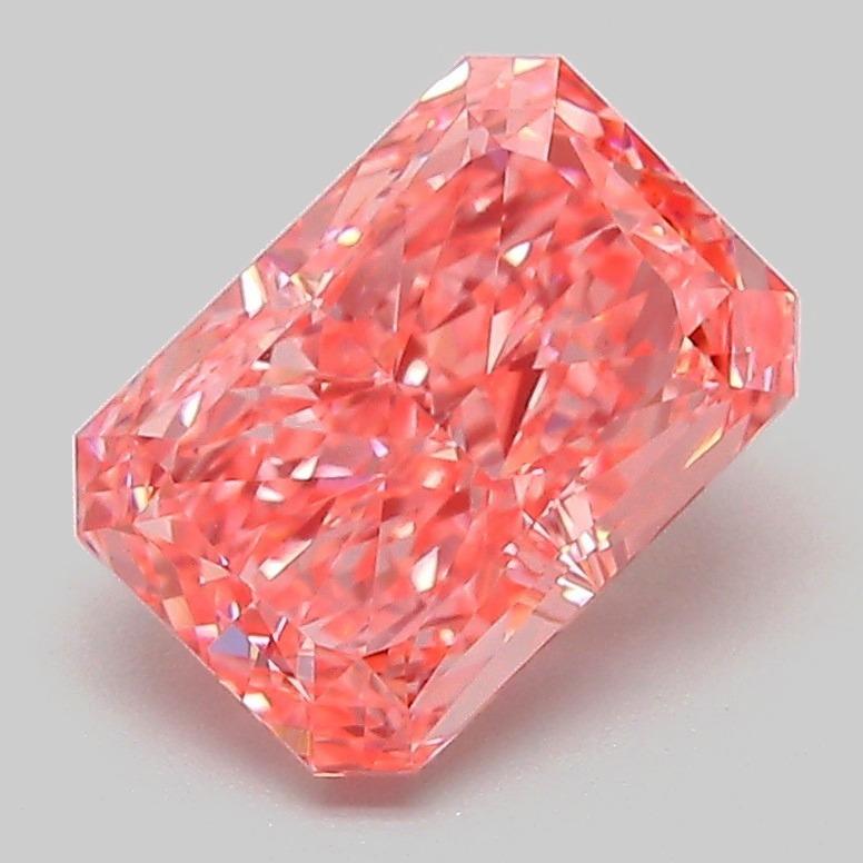2.10 Ct. Fancy Vivid Pink Radiant Lab Grown Diamond