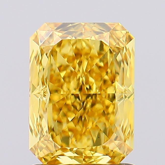1.73 Ct. Fancy Vivid  Yellow Radiant Lab Grown Diamond