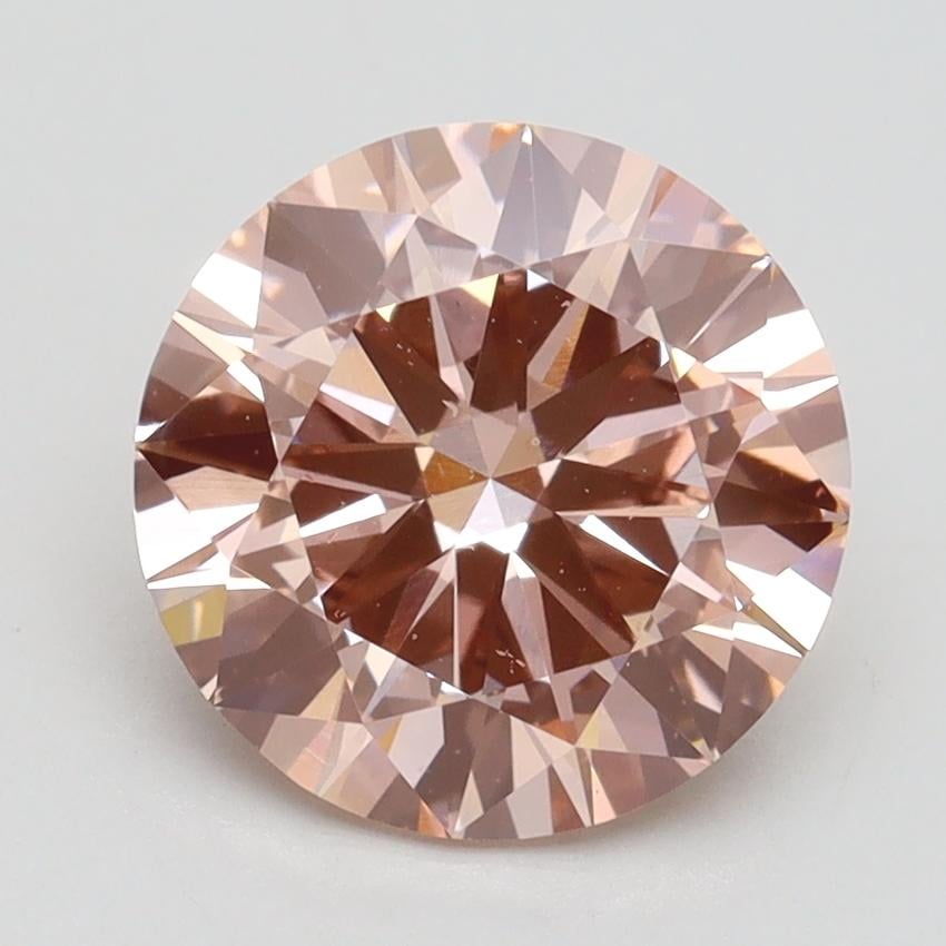 2.50 Ct. Fancy Intense Pink Round Lab Grown Diamond