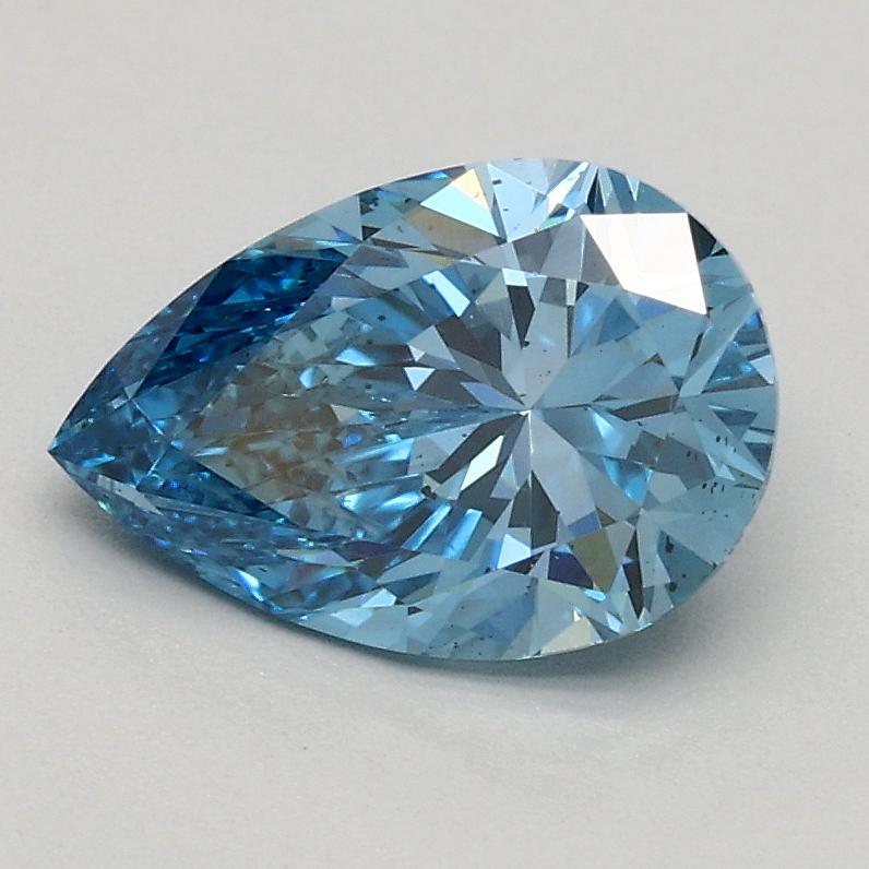 1.01 Ct. Fancy Vivid Blue Pear Lab Grown Diamond