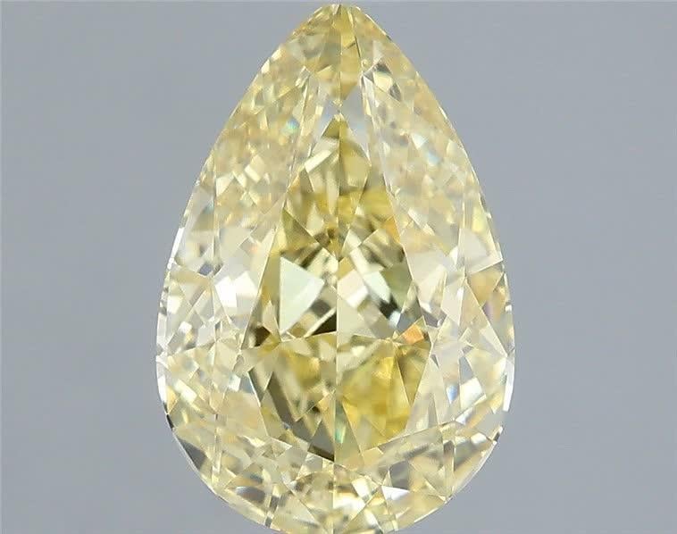 1.56 Ct. Fancy Intense Yellow Pear Lab Grown Diamond
