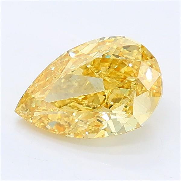1.14 Ct. Fancy Intense Yellow Pear Lab Grown Diamond