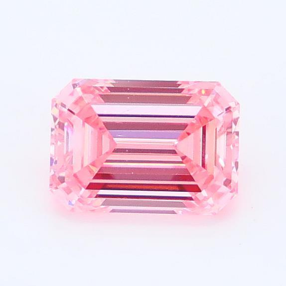 1.00 Ct. Fancy Vivid Pink Emerald Lab Grown Diamond