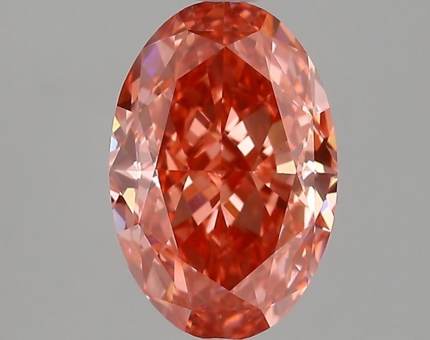 3.01 Ct. Fancy Pink Oval Lab Grown Diamond
