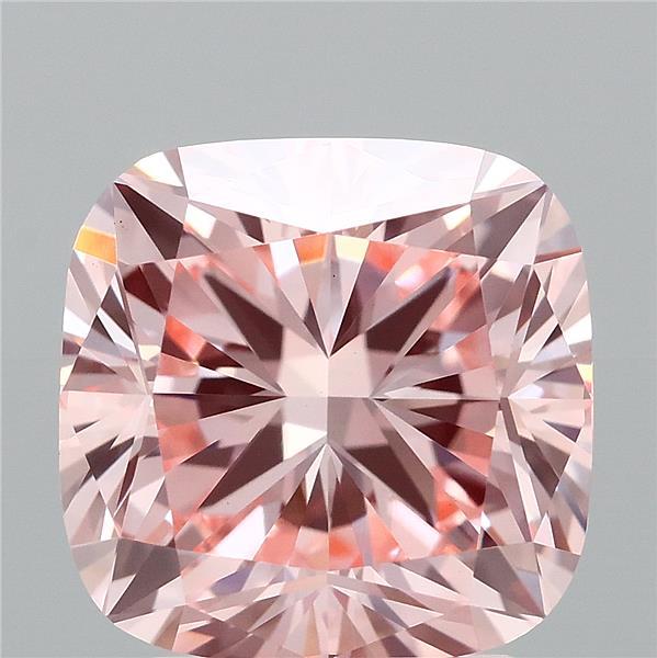 3.05 Ct. Fancy Intense Pink Cushion Lab Grown Diamond