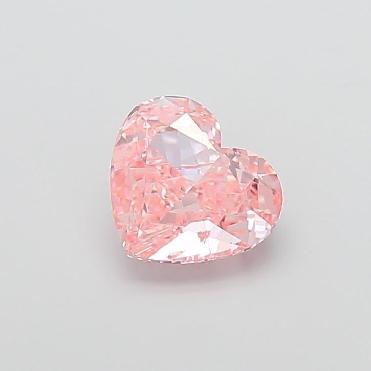 2.88 Ct. Fancy Intense  Pink Heart Lab Grown Diamond