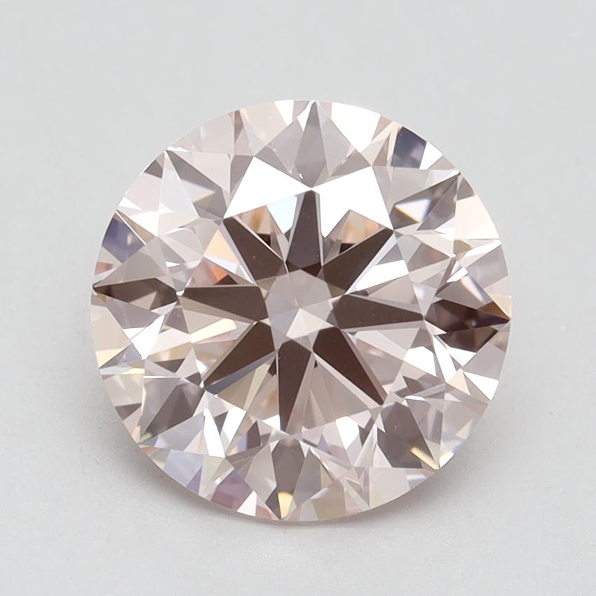 3.07 Ct. Fancy Intense Pink Round Lab Grown Diamond