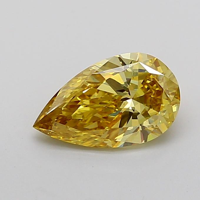 1.60 Ct. Fancy Vivid Yellow Pear Lab Grown Diamond