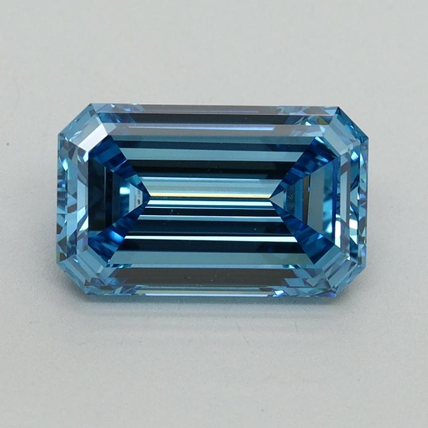 2.06 Ct. Fancy Vivid Blue Emerald Lab Grown Diamond