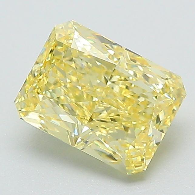 1.29 Ct. Fancy Vivid Yellow Radiant Lab Grown Diamond