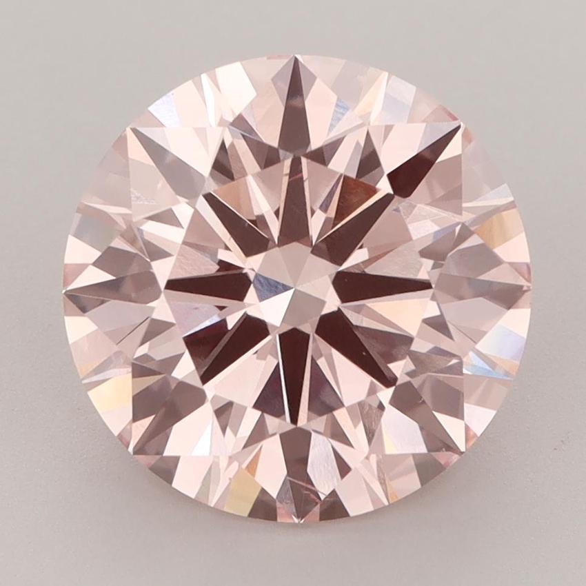 4.96 Ct. Fancy Intense Pink Round Lab Grown Diamond