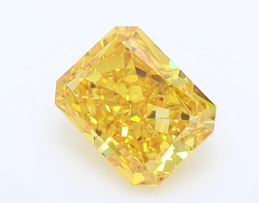 1.49 Ct. Fancy Vivid  Yellow Radiant Lab Grown Diamond