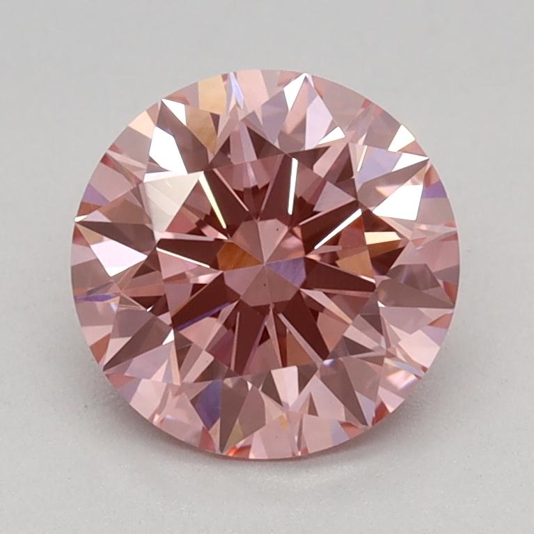 1.09 Ct. Fancy Vivid Pink Round Lab Grown Diamond