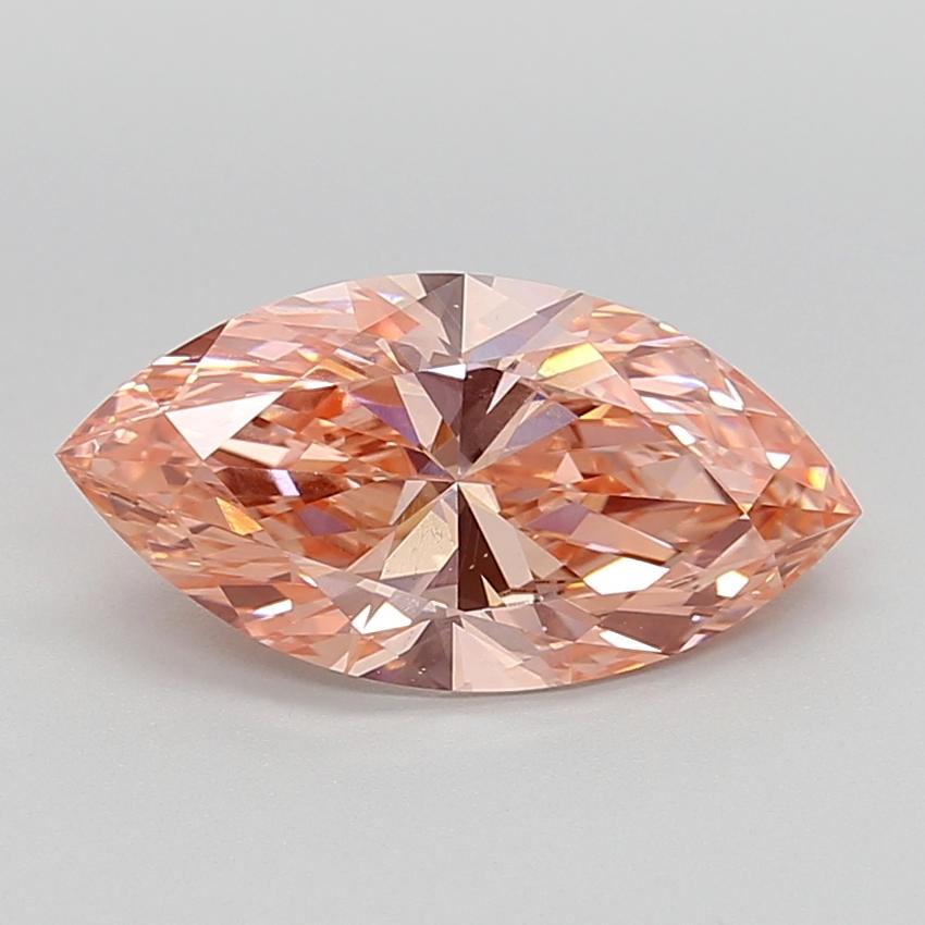 3.07 Ct. Fancy Vivid  Pink Marquise Lab Grown Diamond