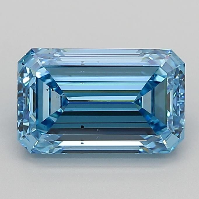 3.01 Ct. Fancy Vivid  Blue Emerald Lab Grown Diamond